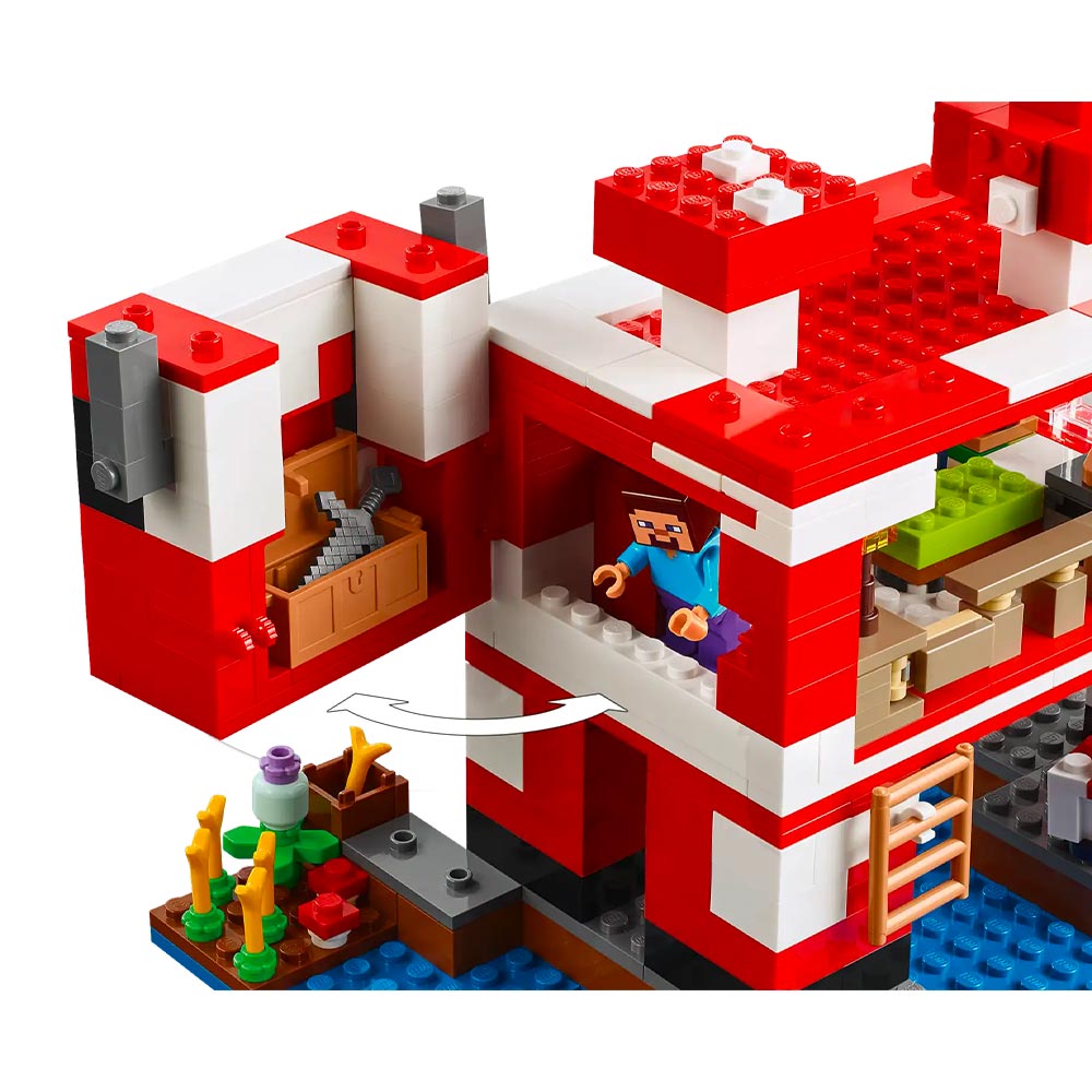 The Mooshroom house - LEGO® Minecraft 21270
