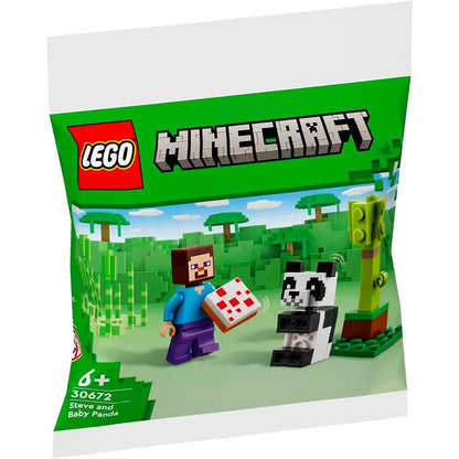 Steve and Baby Panda - LEGO® Minecraft 30672
