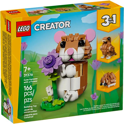 Cute Hamster with a Flower - LEGO® Creator 3-in-1 31376