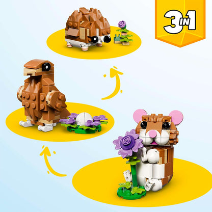 Cute Hamster with a Flower - LEGO® Creator 3-in-1 31376