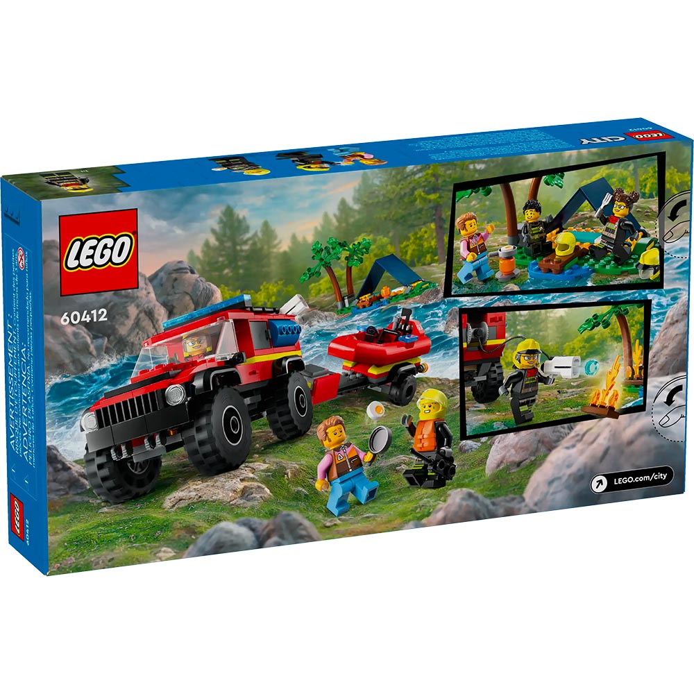 4x4 Fire Engine with Rescue Boat - LEGO® City 60412