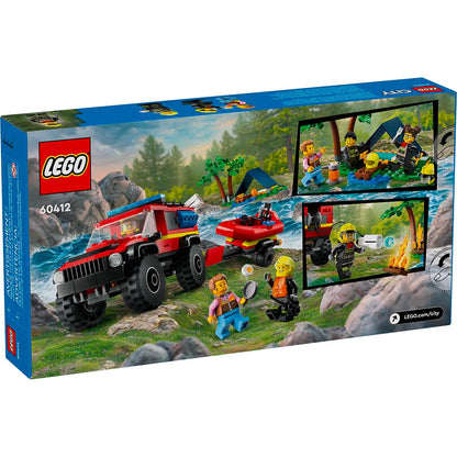 4x4 Fire Engine with Rescue Boat - LEGO® City 60412