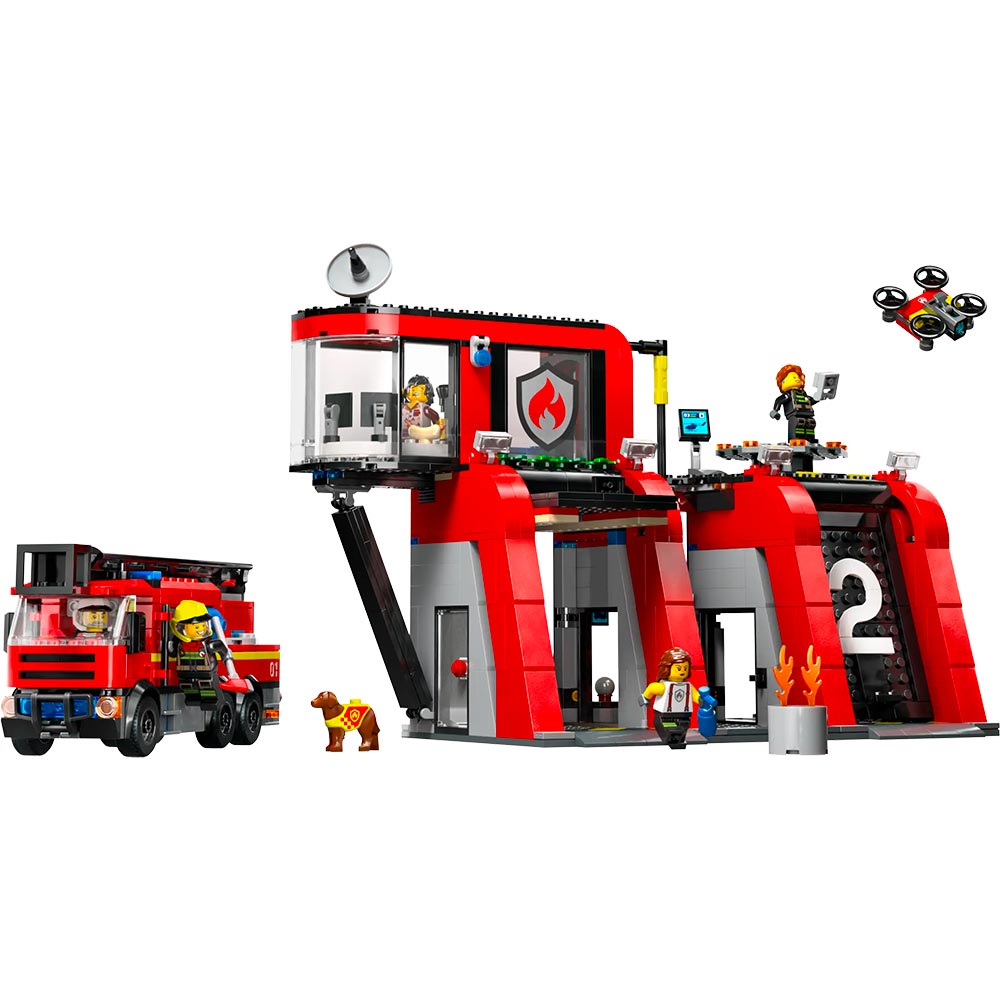 Fire Station with Fire Engine - LEGO® City 60414