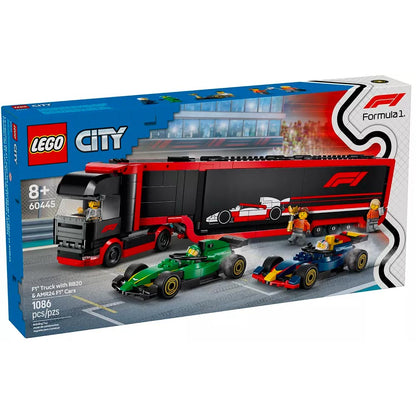 F1 Truck with RB20 & AMR24 F1 Cars - LEGO® City 60445
