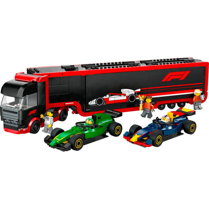 F1 Truck with RB20 & AMR24 F1 Cars - LEGO® City 60445