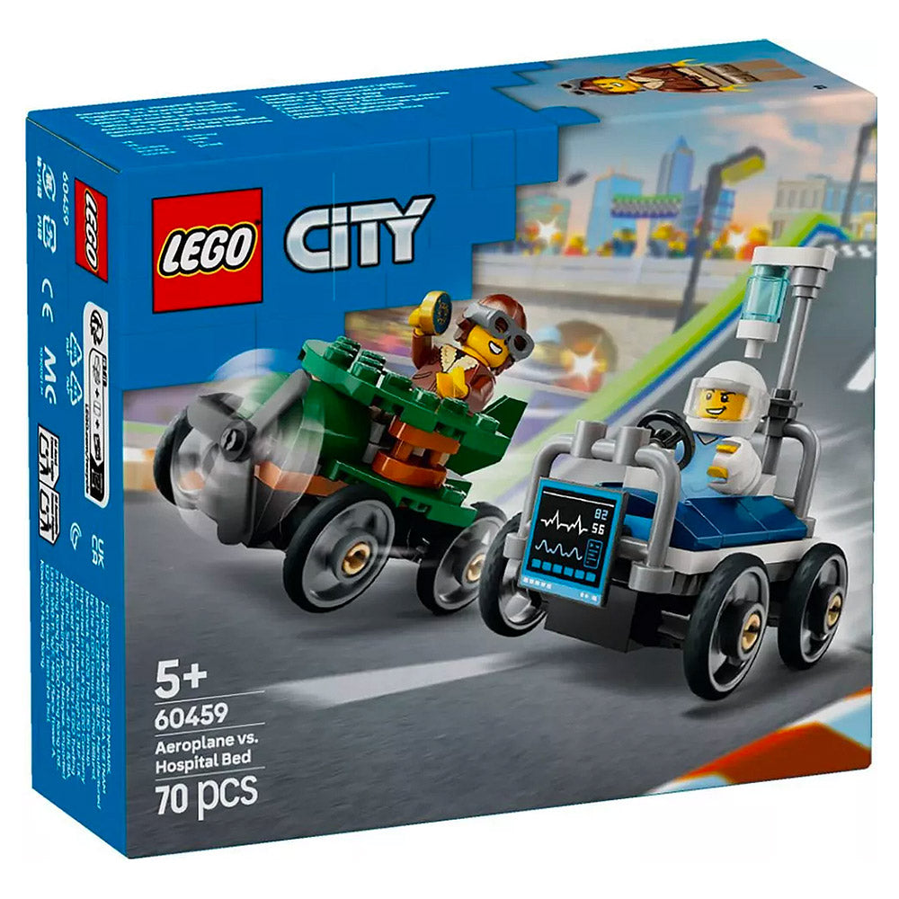 Airplane vs. Hospital Bed Race Car Pack - LEGO® City 60459
