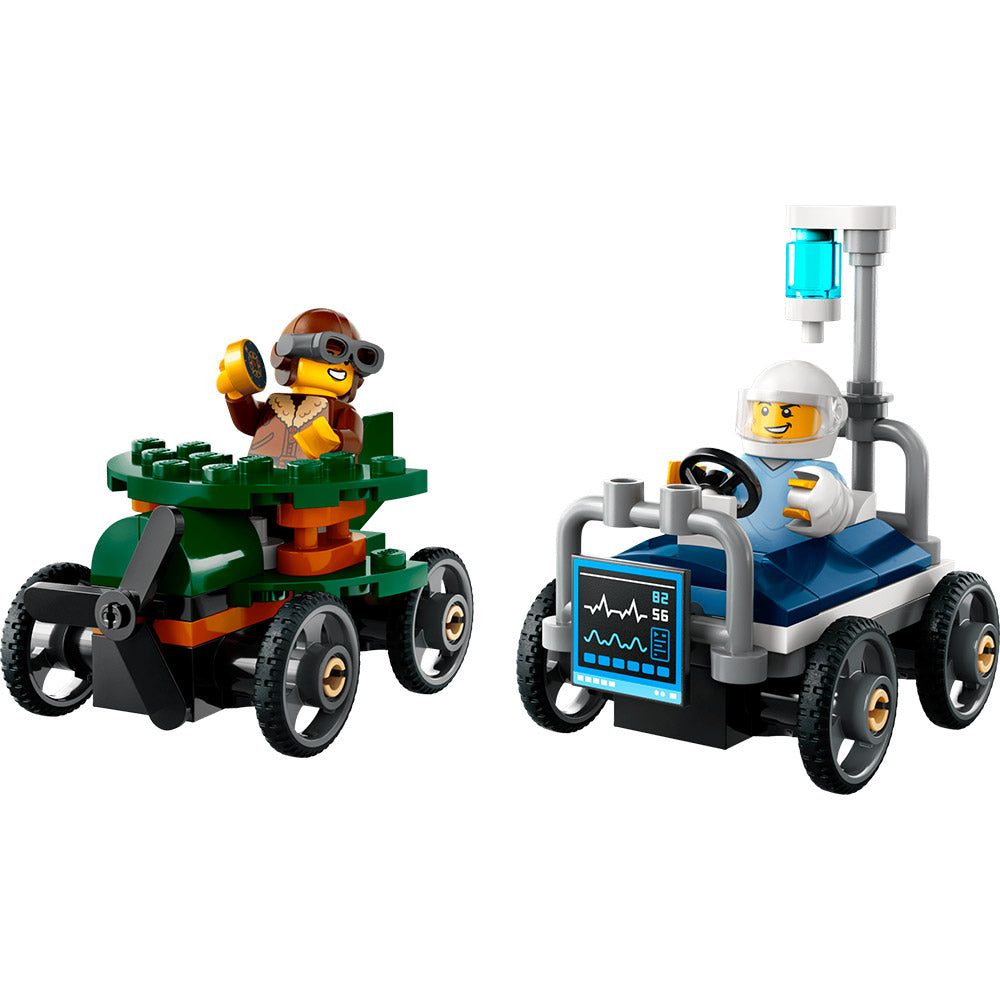 Airplane vs. Hospital Bed Race Car Pack - LEGO® City 60459