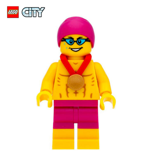 Olympic Swimmer - LEGO® City Minifigure