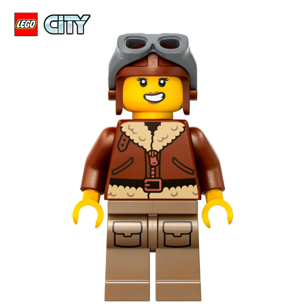 Pilot Woman - LEGO® City Minifigure