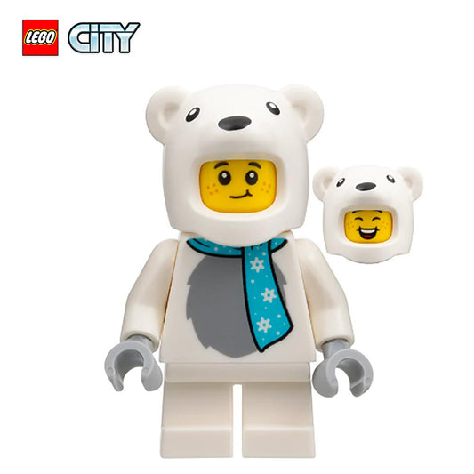 Polar Bear Costume Guy - LEGO® City Minifigure