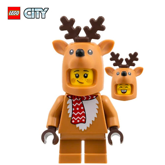 Reindeer Costume Girl - LEGO® City Minifigure
