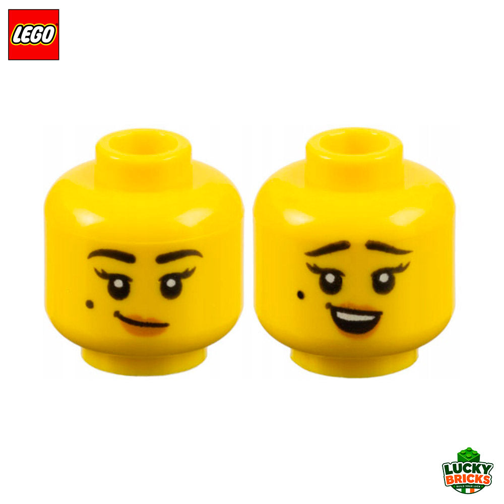 Dual Sided Woman Head with Beauty Mark - LEGO® Part 83441