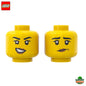 Dual Sided Woman Head Angry / Scared - LEGO® Part 101417