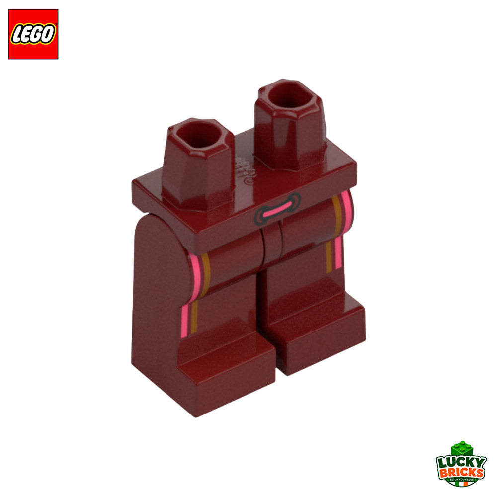 Minifigure Legs with Pink and Gold Stripes - LEGO® Part 105726