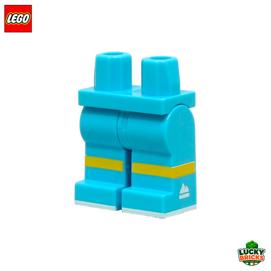 Minifigure Legs with Yellow Stripes and Mountain Logo - LEGO® Part 6438952