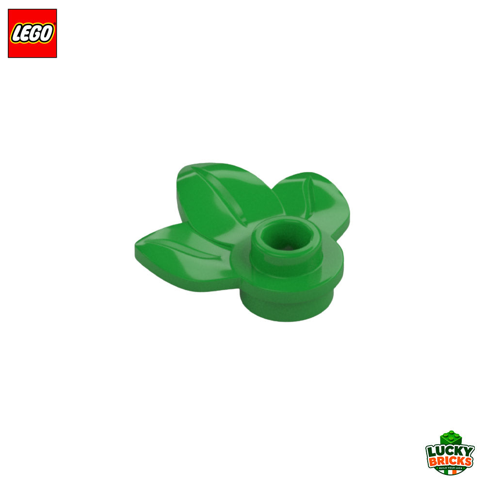 Plate Round 1x1 with 3 leaves - LEGO® Part 32607