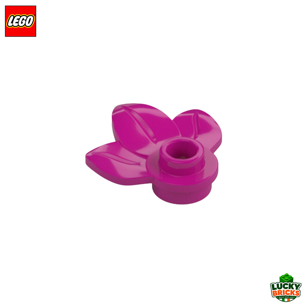 Plate Round 1x1 with 3 leaves - LEGO® Part 32607