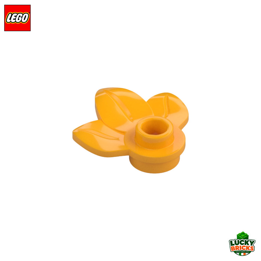 Plate Round 1x1 with 3 leaves - LEGO® Part 32607