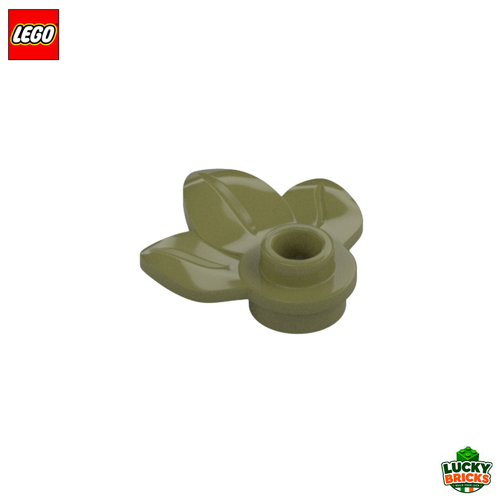 Plate Round 1x1 with 3 leaves - LEGO® Part 32607