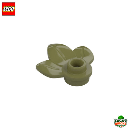 Plate Round 1x1 with 3 leaves - LEGO® Part 32607
