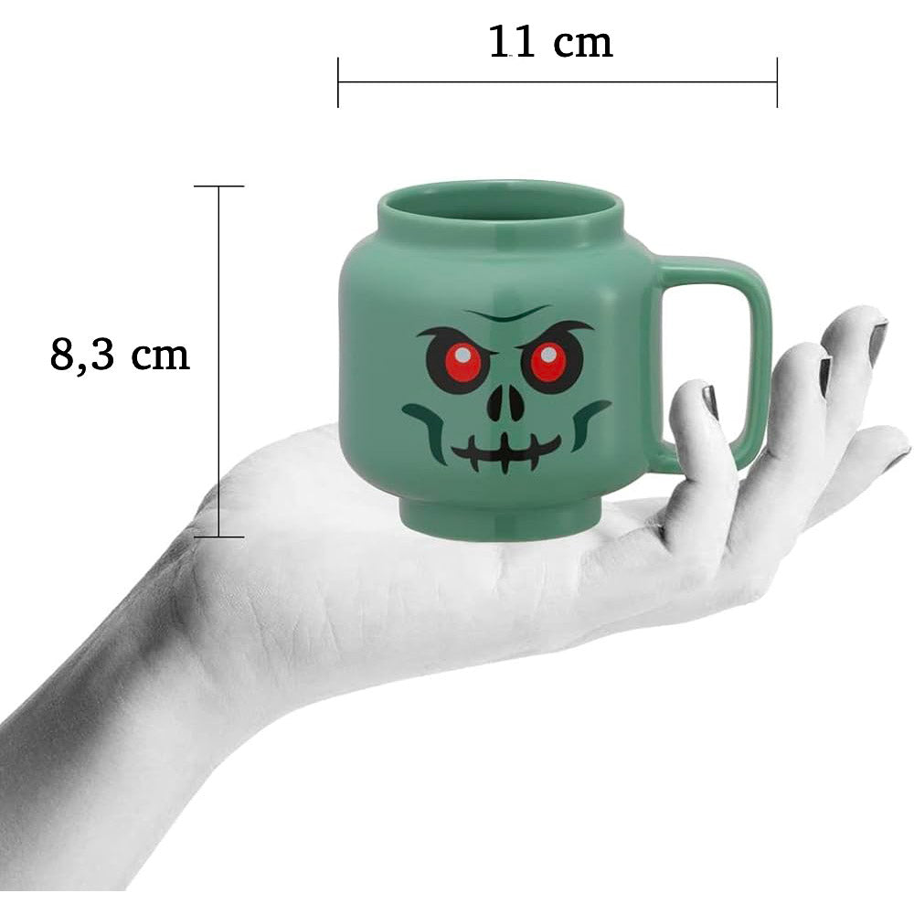 Small Ceramic Mug Green Skeleton - LEGO® Accessory 5009036
